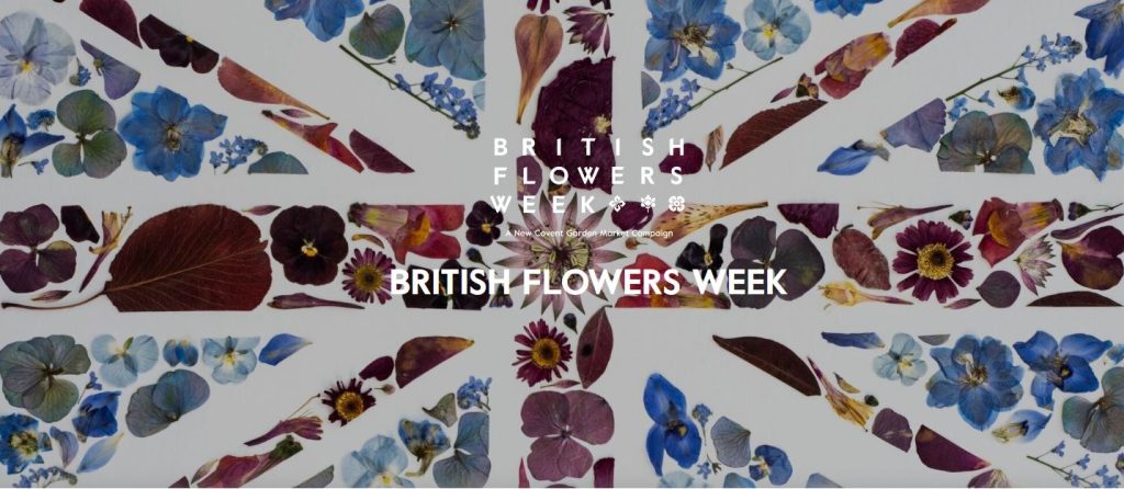 British flowers week logo supported by the BFA