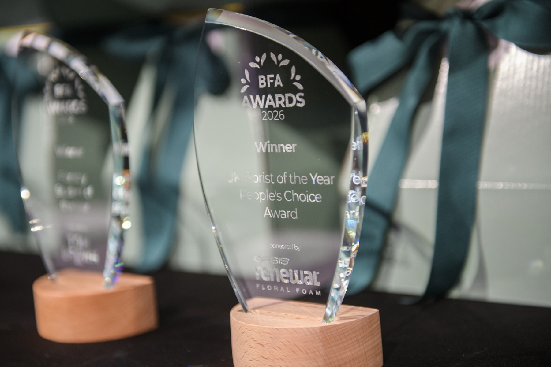 BFA Industry Awards trophies at FleurEx 2026